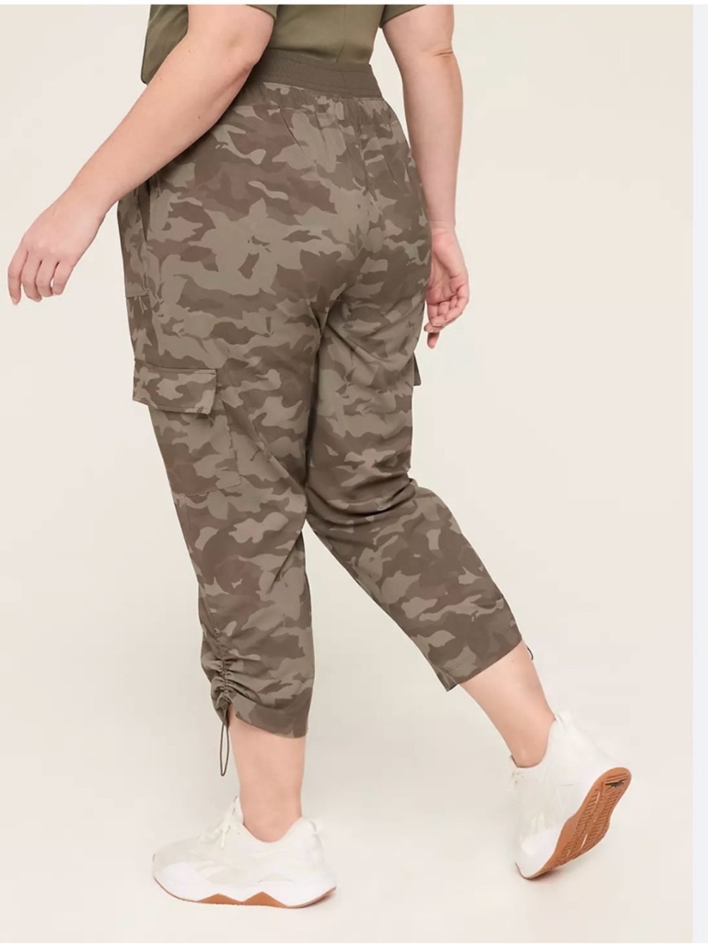 Olive Camo Cargo Jogger Pants - Picture 3 of 14